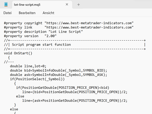 Lot Line Custom Script